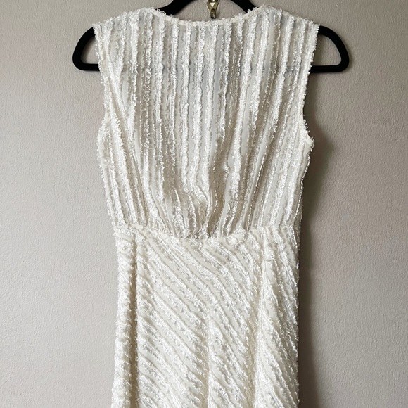 SOLD- Nanette Lepore chiffon jacquard midi dress - Picture 6 of 16